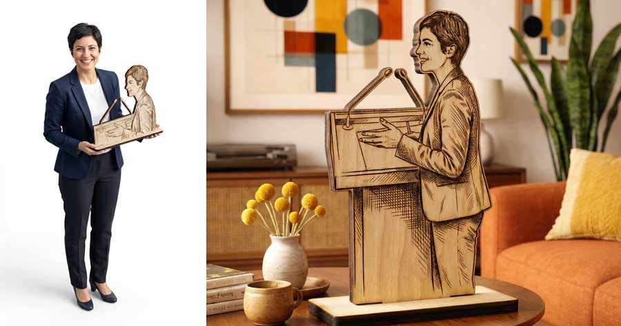 Fotoğraftan özel ahşap eserler