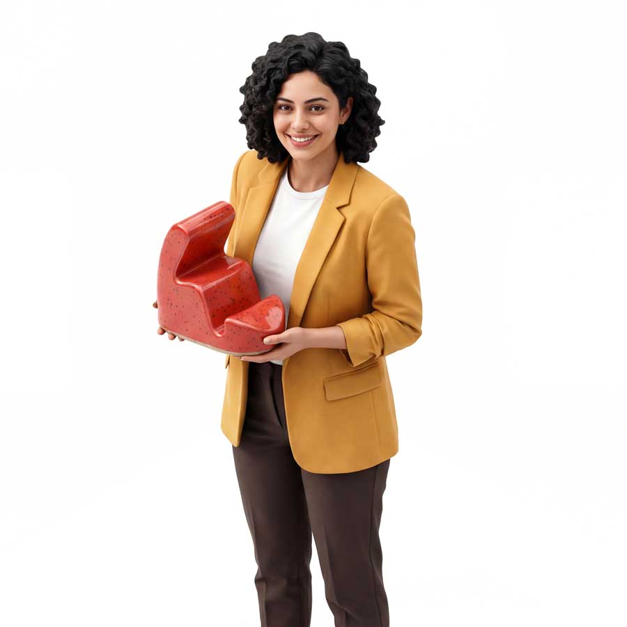 Seramik Telefon Standı